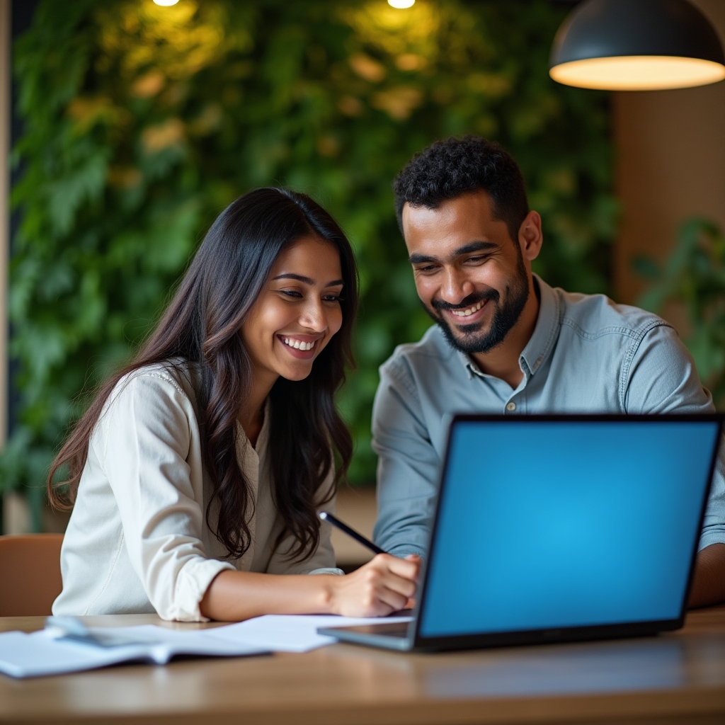 Educator and participant working together on administrative forms during an individual coaching session