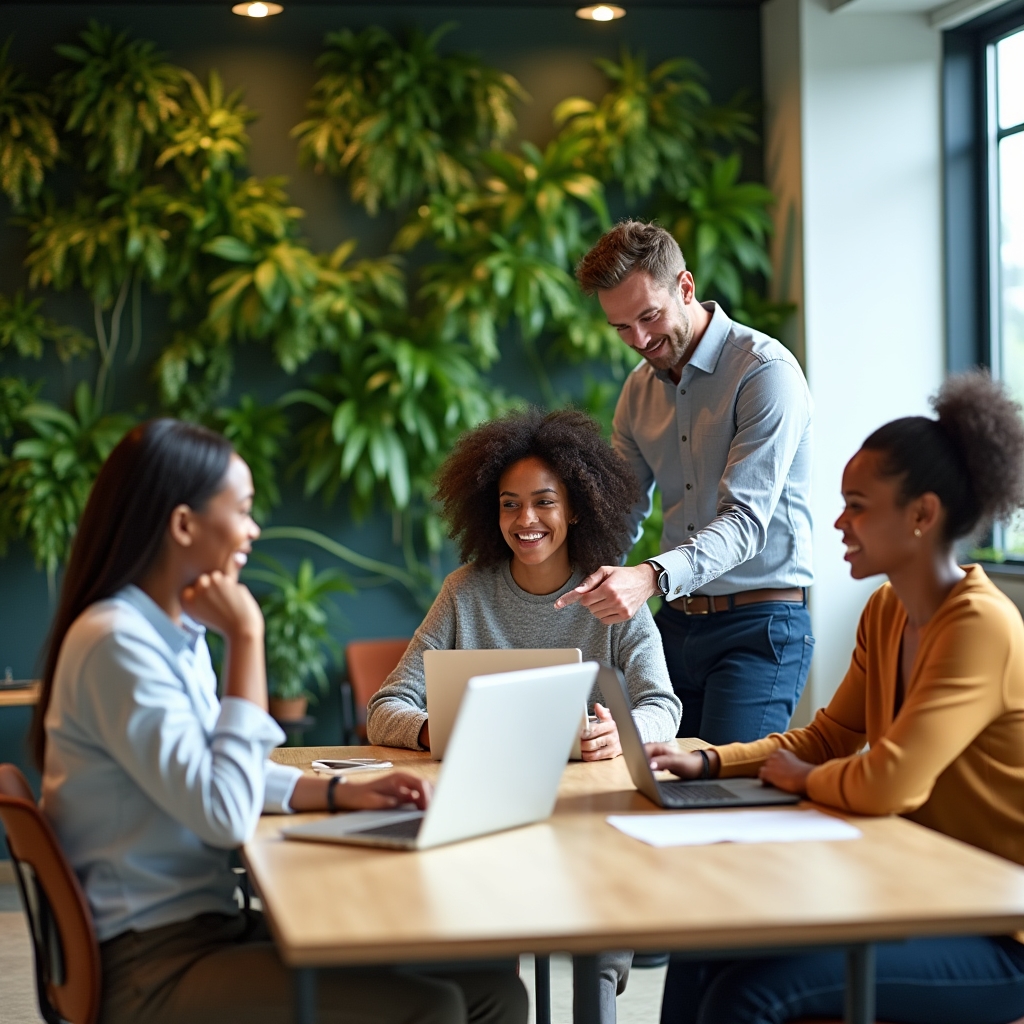 Participants in a practical administrative training workshop